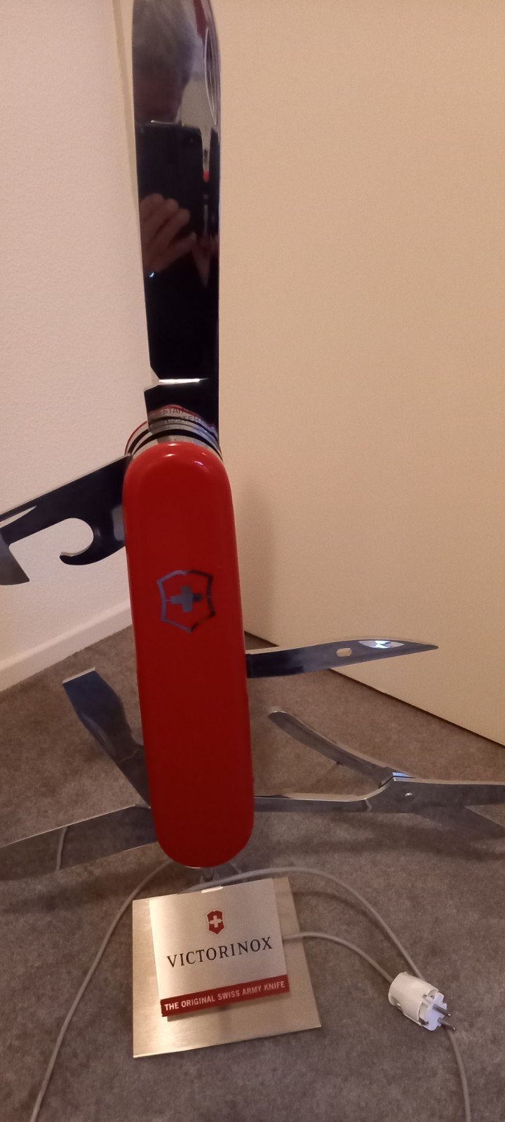 Grote Victorinox Zwitsers Zakmes bewegend, Ophalen, Gebruikt