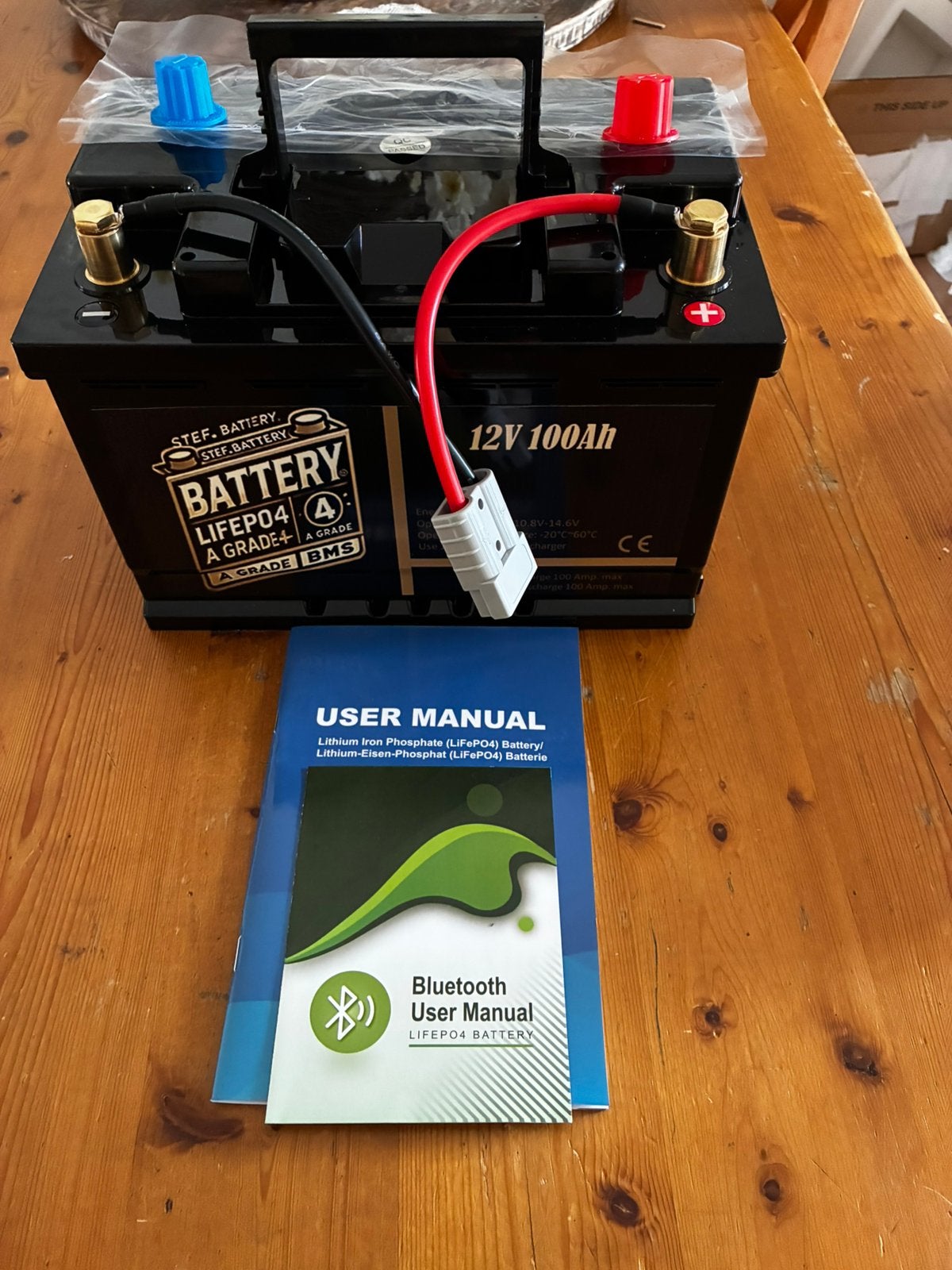 Accu Veilige Premium Smart Accu 12V100Ah LiFePO4 & Bluetooth, Ophalen of Verzenden, Nieuw