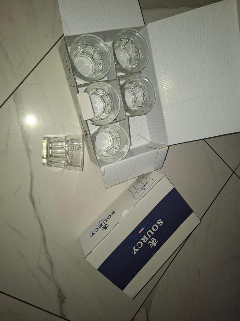 Sourcy waterglazen 22cl - Set van 6, Nieuw, Ophalen of Verzenden, Overige merken, Glas