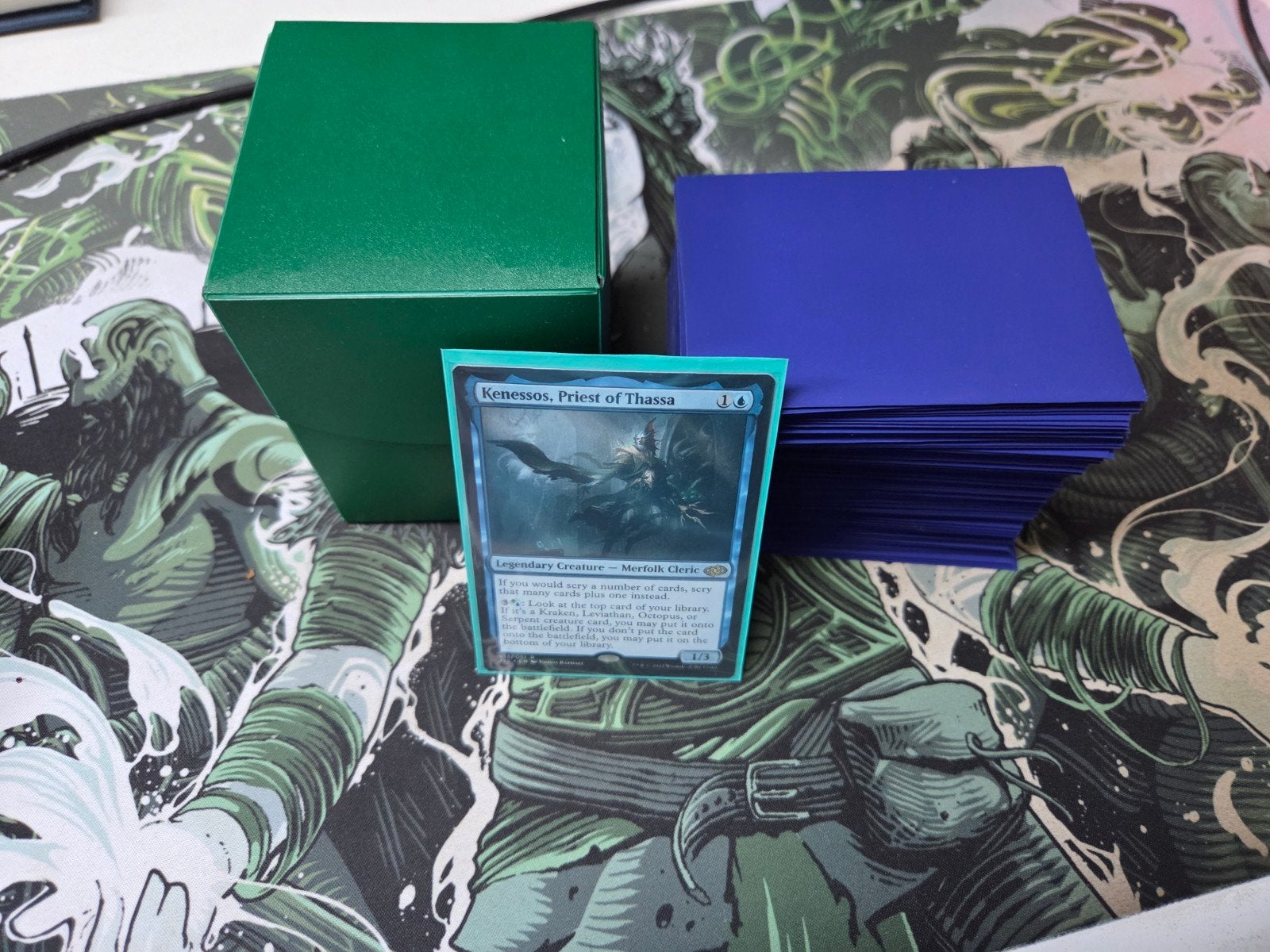 Kenessos priest of thassa commander deck (EDH), Ophalen of Verzenden, Zo goed als nieuw, Speeldeck