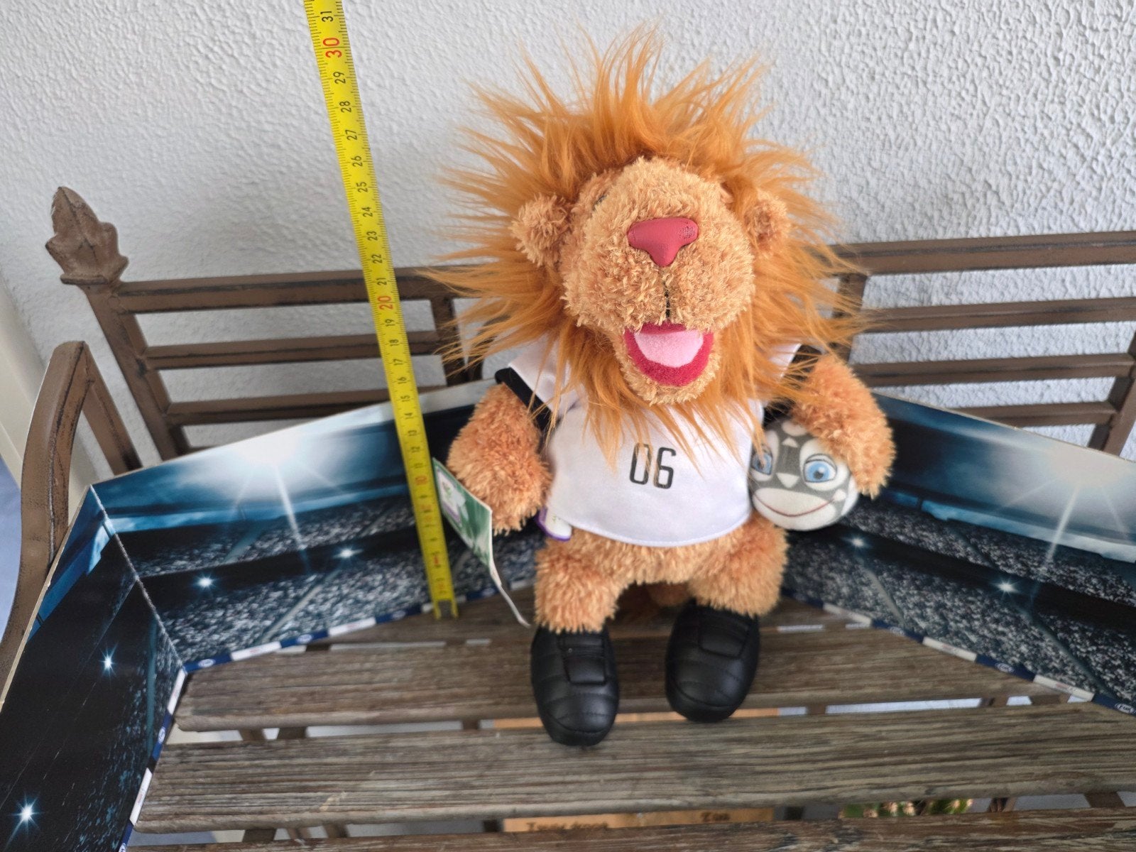 Mascotte WK 2006 Goleo met kaartje, Ophalen, Zo goed als nieuw, Overige typen