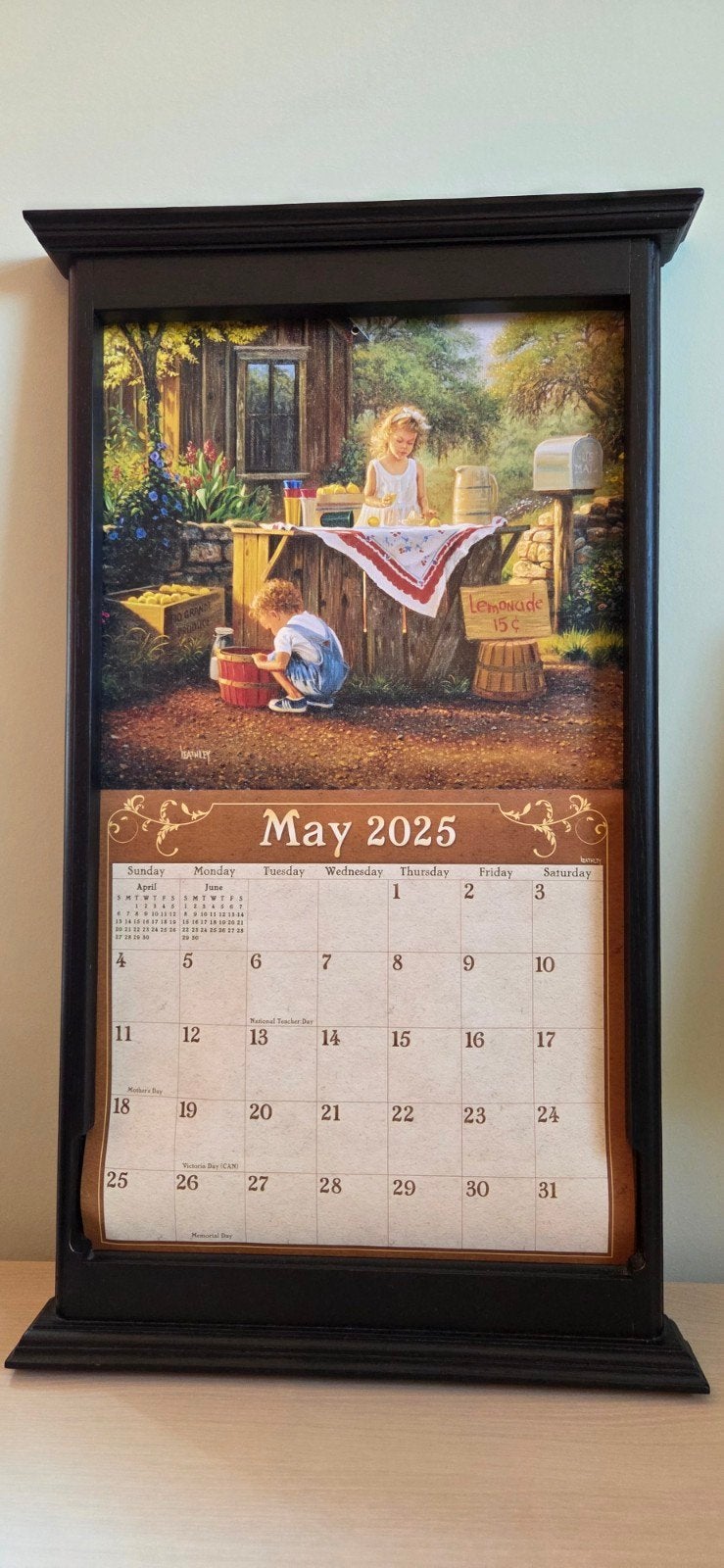 Kalenderlijst, Diversen, Kalenders, Ophalen, Maandkalender, Zo goed als nieuw