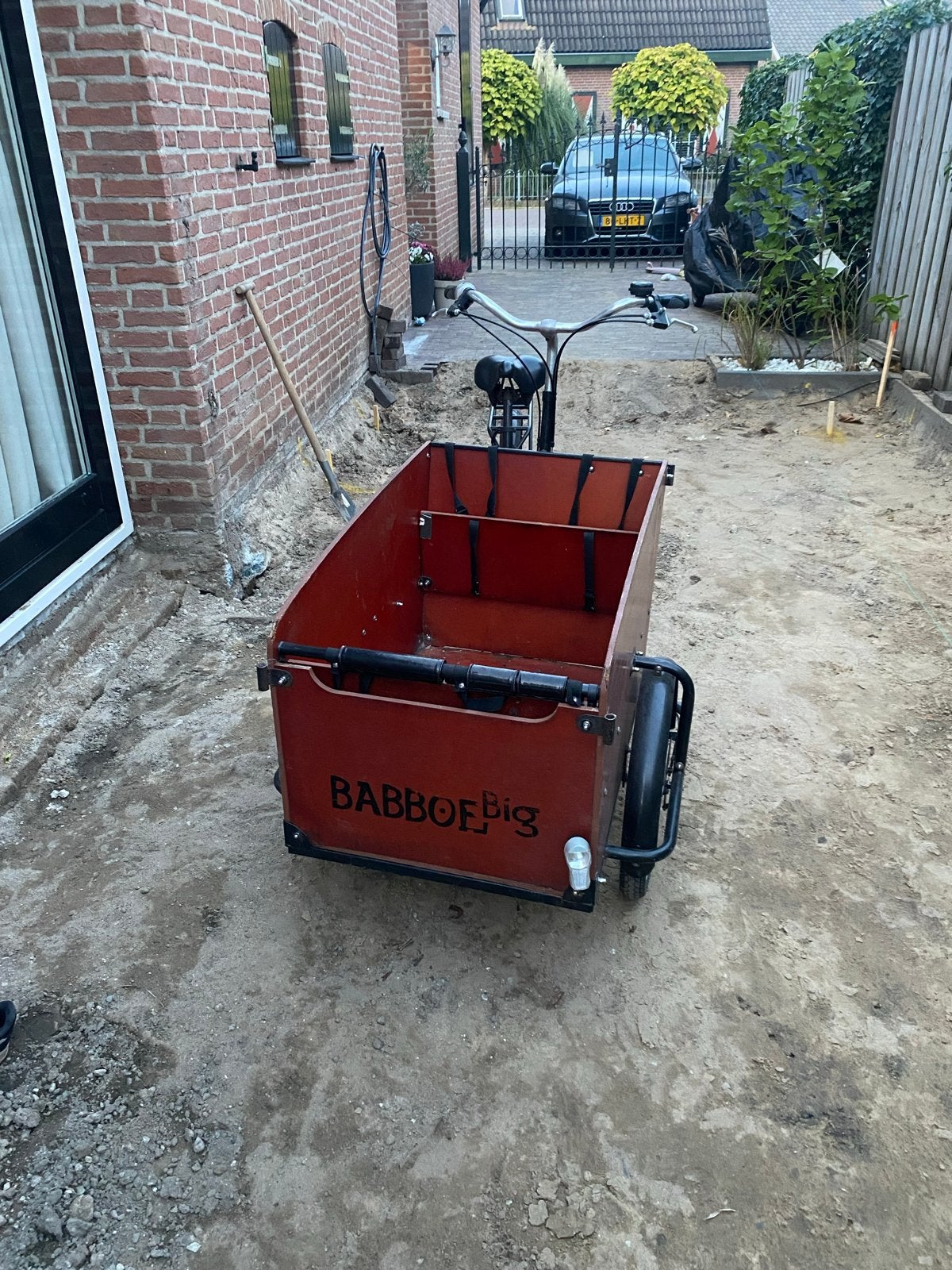 Babboe Big bakfiets - Ideaal voor kinderen en goederen, Ophalen, Gebruikt, Trommelrem, 2 kinderen