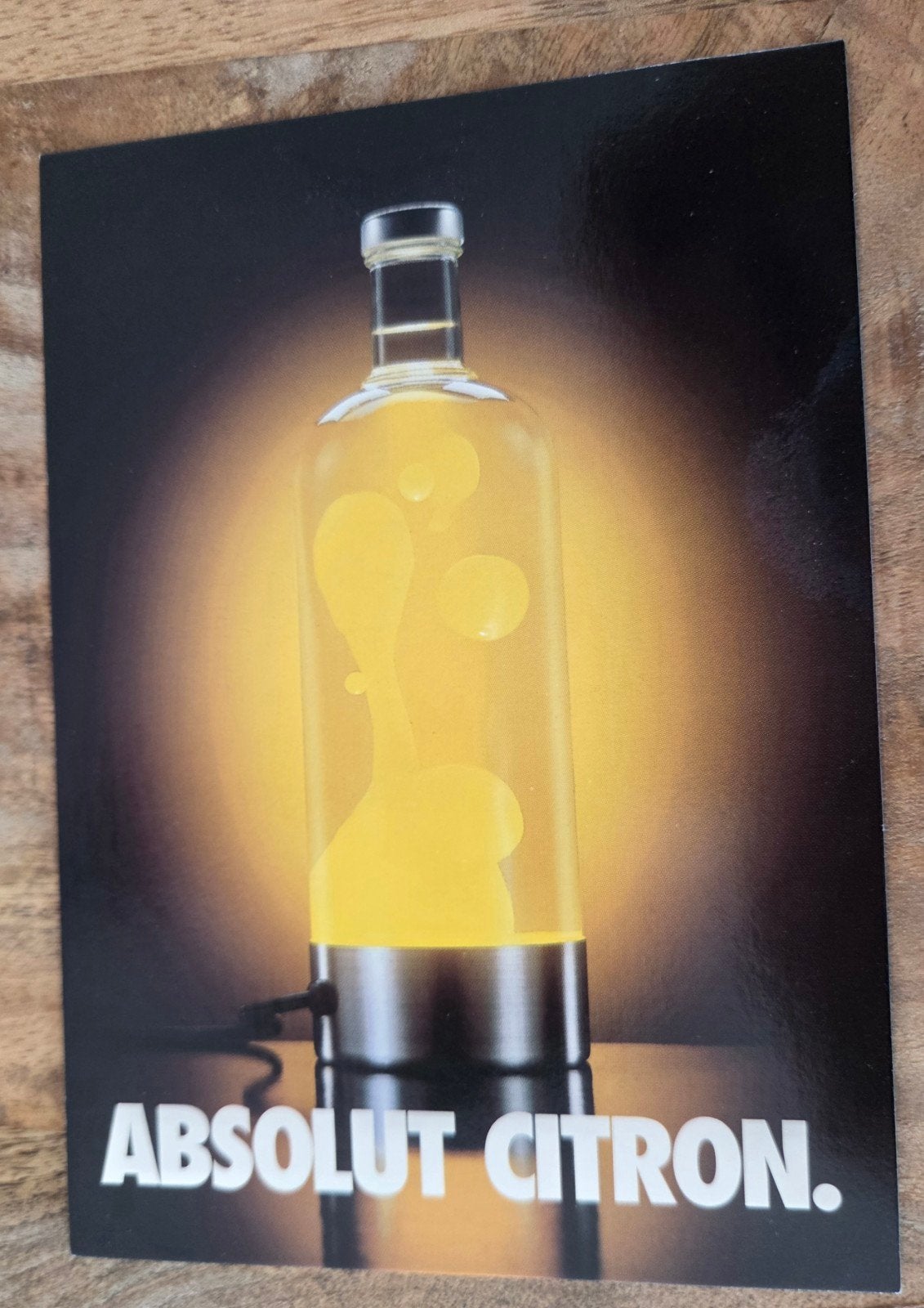 Absolut Vodka - Citron - Lava Lamp, Verzenden, 1980 tot heden, Ongelopen, Overige thema's