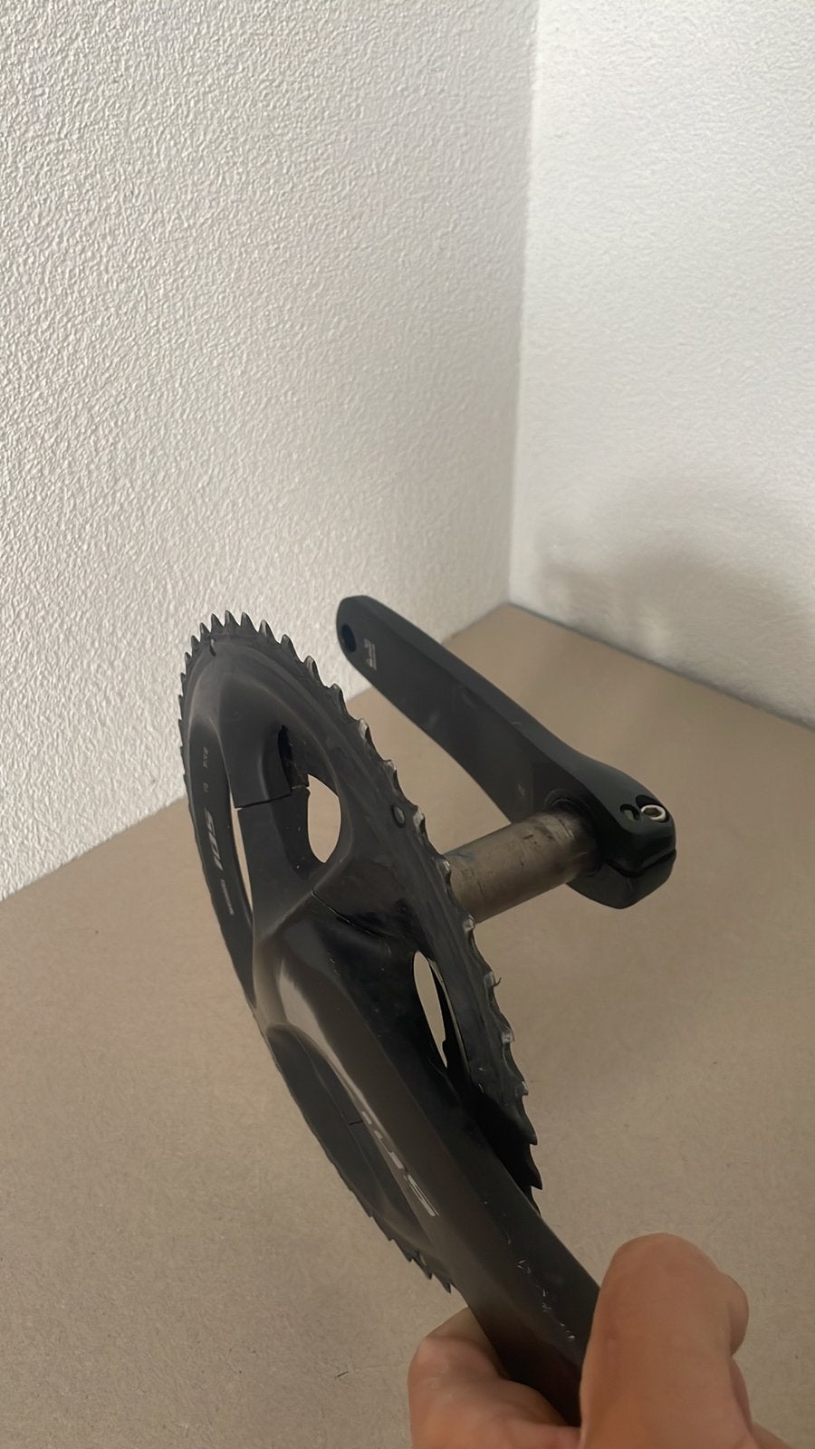 Shimano 105 crankstel 175  mm + gebruikte voorbladen 50-34, Ophalen of Verzenden, Zo goed als nieuw