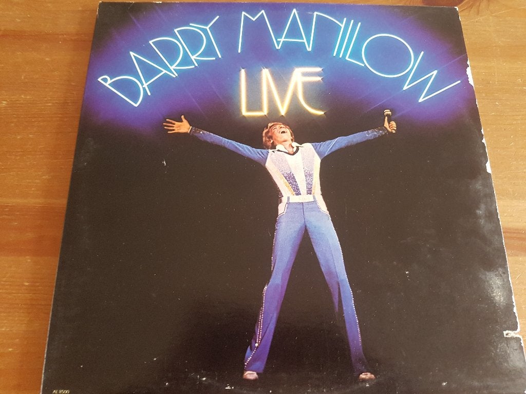 Barry manilow : live (1977) vinyl 2lp, Ophalen of Verzenden, Gebruikt