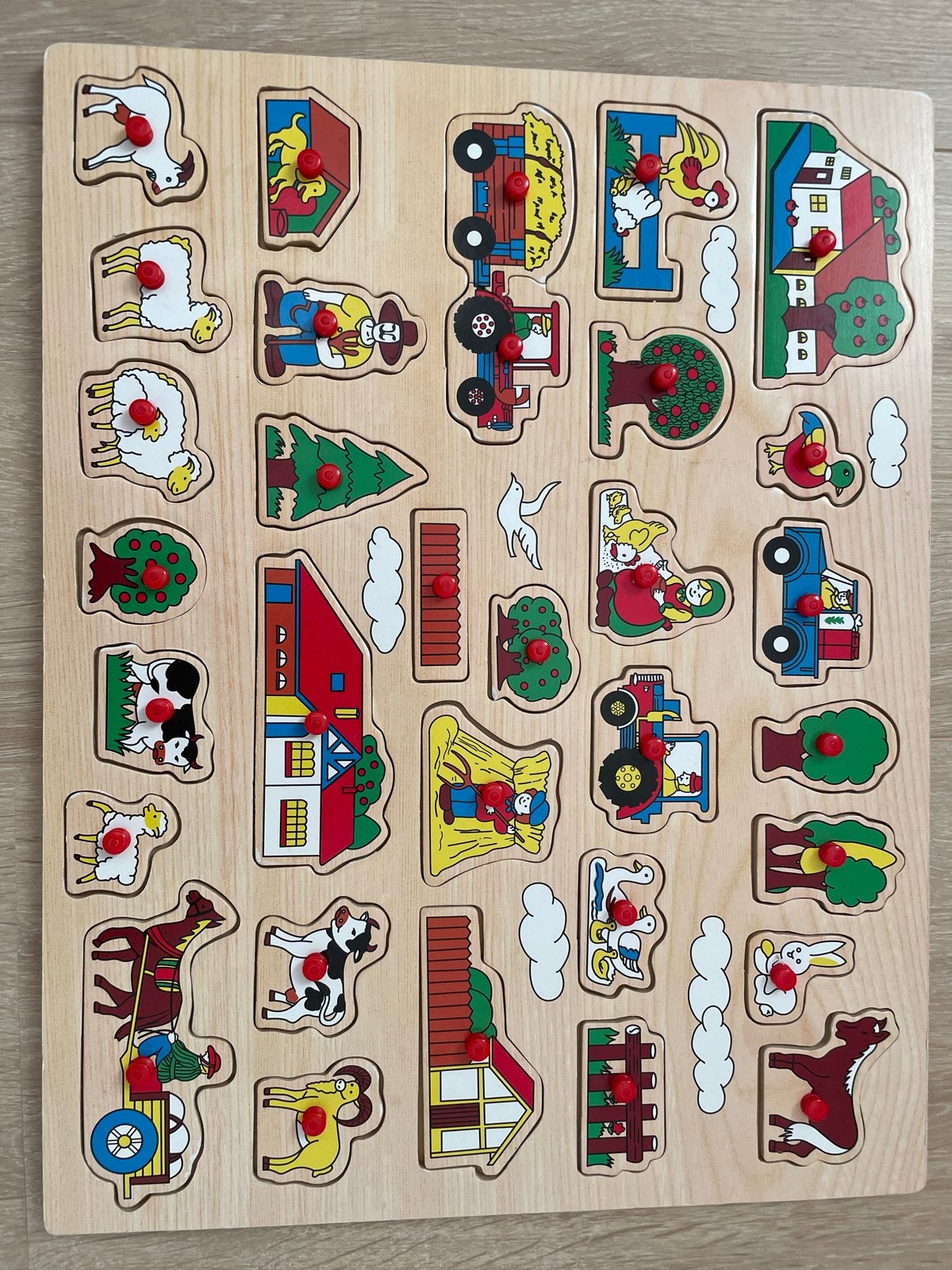 Houten boerderij puzzel voor kinderen, Ophalen, Gebruikt, Overige typen