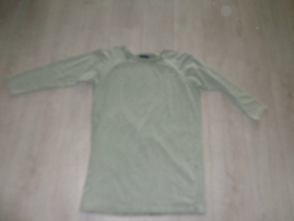 grijs/groene jurk van G.Ricceri, maat L/XL, Maat 42/44 (L), Ophalen of Verzenden, Grijs, Gedragen