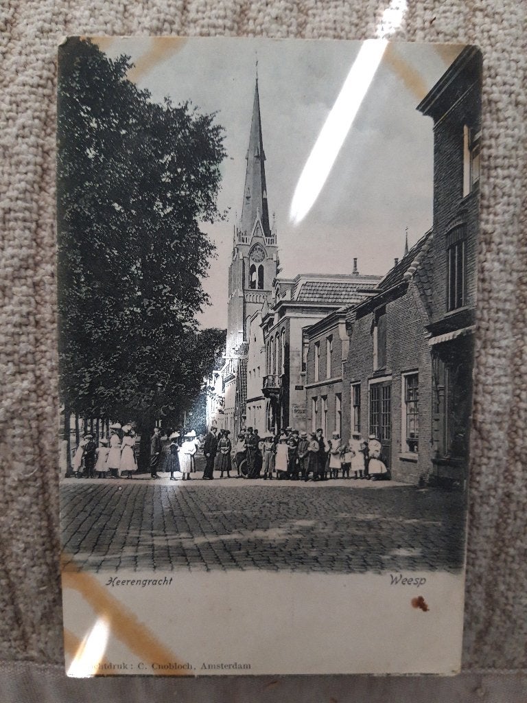 Weesp, Briefkaart, Ophalen of Verzenden, Voor 1920, Ongelopen, Zuid-Holland