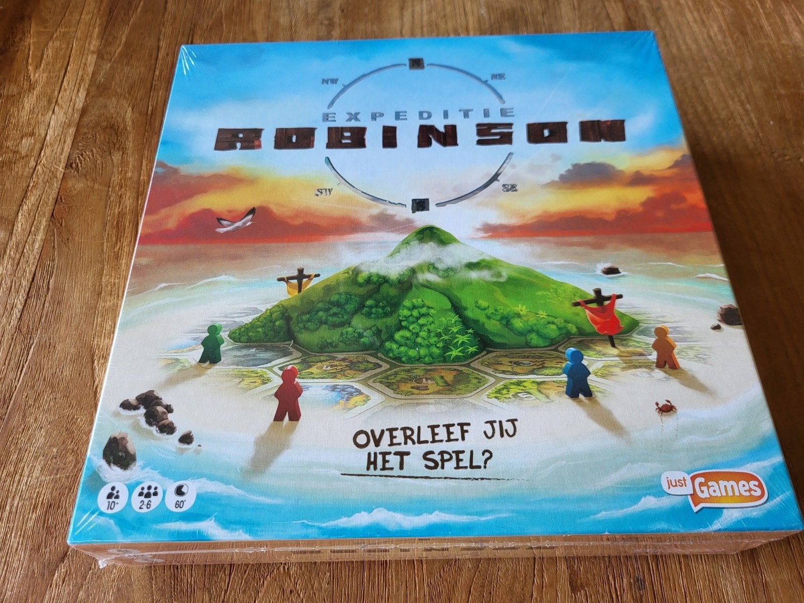 Expeditie Robinson Bordspel - Overleef jij het spel?, Een of twee spelers, Ophalen of Verzenden, Nieuw, Just Games