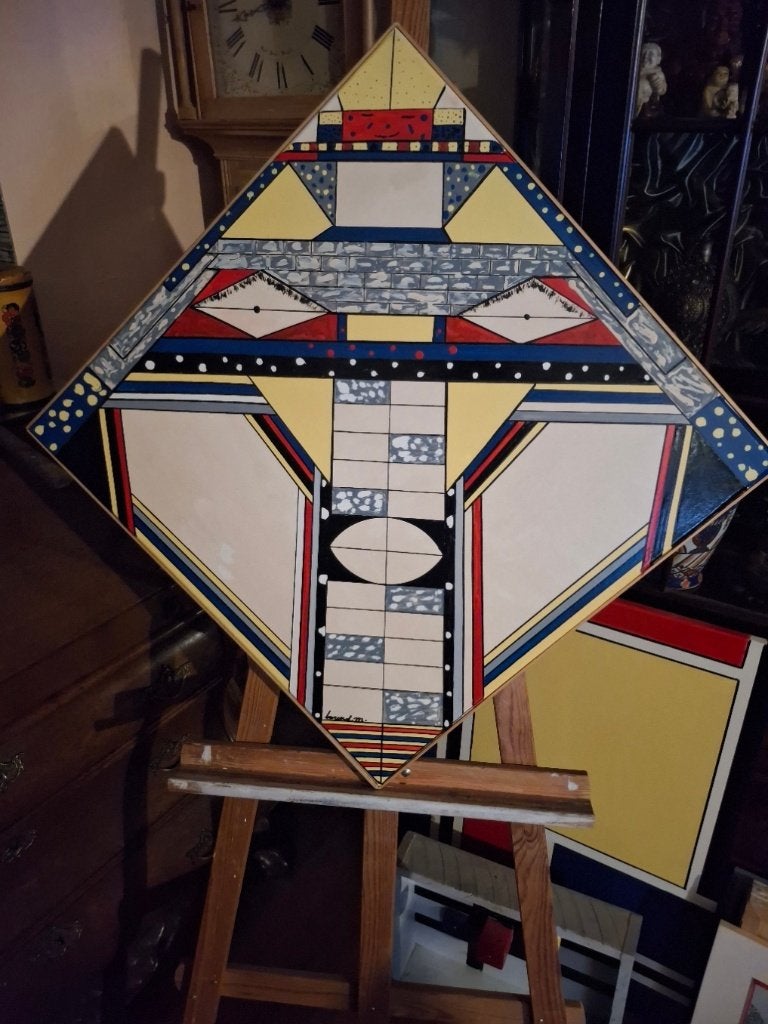 kunstwerk van de kunstenaar, Barend. M de naam Mayacultuur, Antiek en Kunst, Ophalen of Verzenden