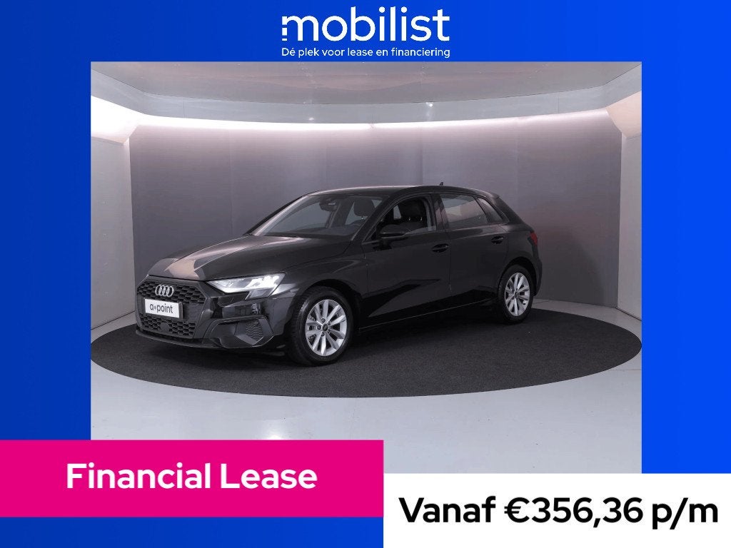 Audi A3 Sportback 30 TFSI Pro Line (bj 2023, automaat), Gebruikt, Zwart, Origineel Nederlands, Bedrijf