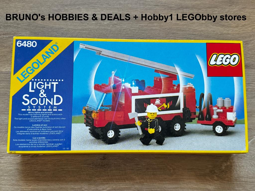 Lego 6480 Classic Town Light & Sound FIRE NIEUW DOOS GEOPEND, Kinderen en Baby's, Speelgoed | Duplo en Lego, City, Lego, Nieuw