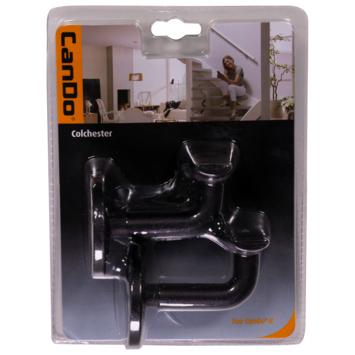 CanDo leuninghouder Colchester - Zwart - 2 stuks(17), Ophalen, 75 m² of meer, Zwart, Overige typen