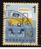 2112 - Nederland nvph 4130 gestempeld , Echt Hollands NL ,, Verzenden, Na 1940, Gestempeld
