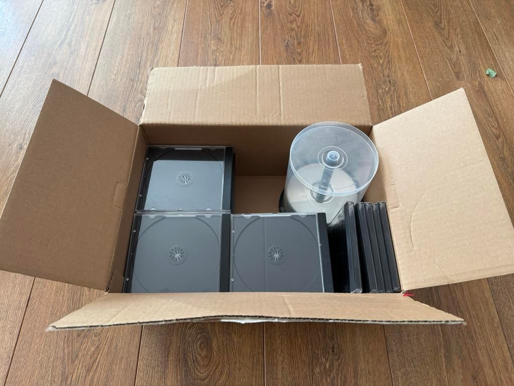 Set lege, beschrijfbare CD-R recordable CD’s incl CD-hoesjes, Ophalen of Verzenden, Nieuw in verpakking