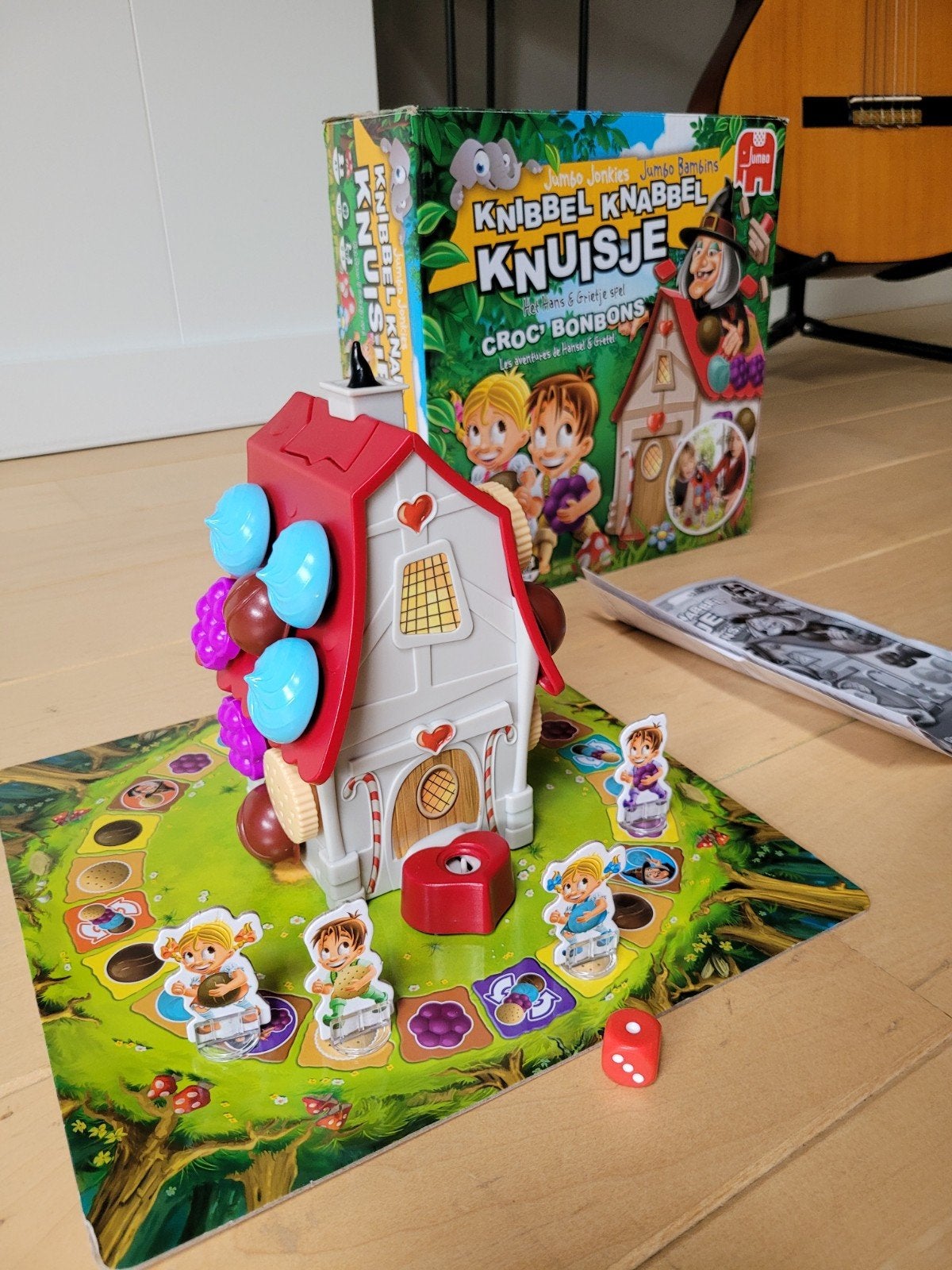 Knibbel Knabbel Knuisje - Peperkoekhuisje *sint *kerst Spel, Drie of vier spelers, Ophalen, Zo goed als nieuw, Jumbo