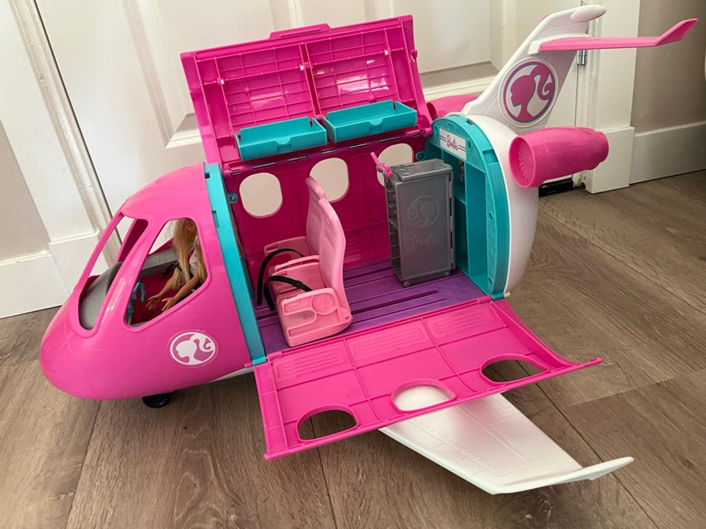 Barbie vliegtuig, Ophalen, Gebruikt, Meisje