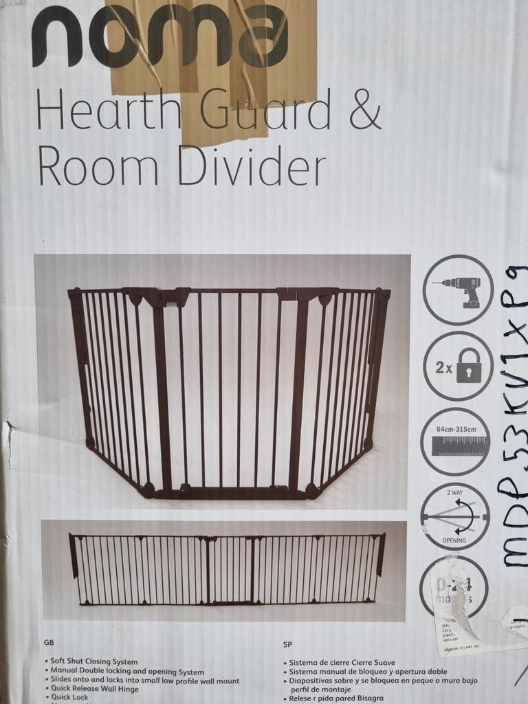 Noma Hearth Guard & Room Divider - Veiligheidshekje, Ophalen, Zo goed als nieuw, 115 cm of meer, Metaal of IJzer
