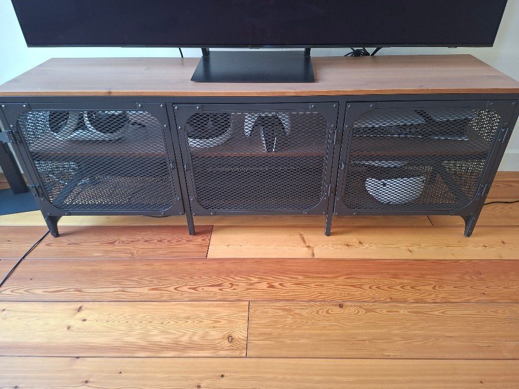 IKEA FJÄLLBO TV cabinet, Ophalen, Grenenhout, Gebruikt, 100 tot 150 cm