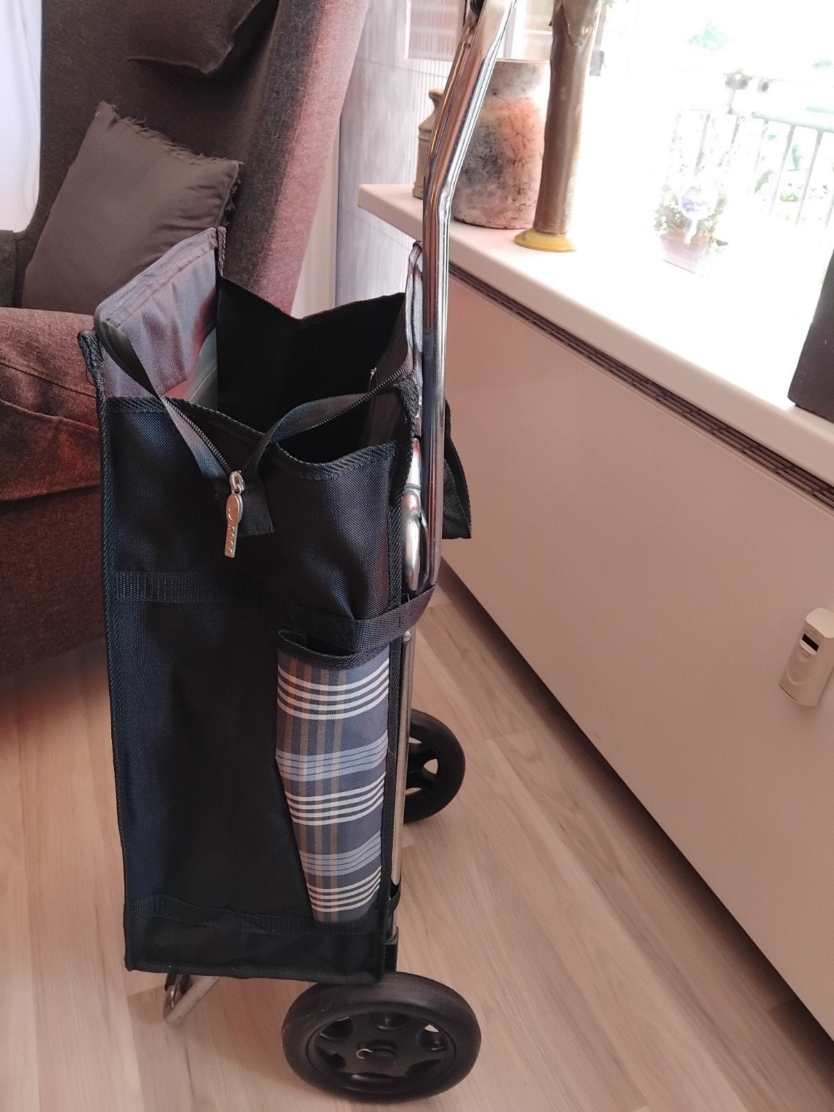 Boodschappentrolley, 30 cm of meer, Zwart, Ophalen of Verzenden, Zo goed als nieuw
