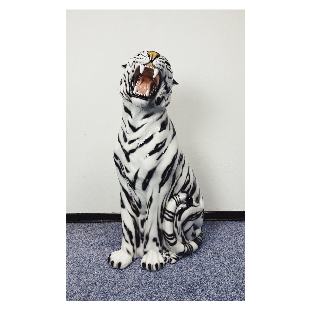 Witte Tijger Beeld Keramiek, Verzamelen, Beelden en Beeldjes, Ophalen of Verzenden, Nieuw, Dier