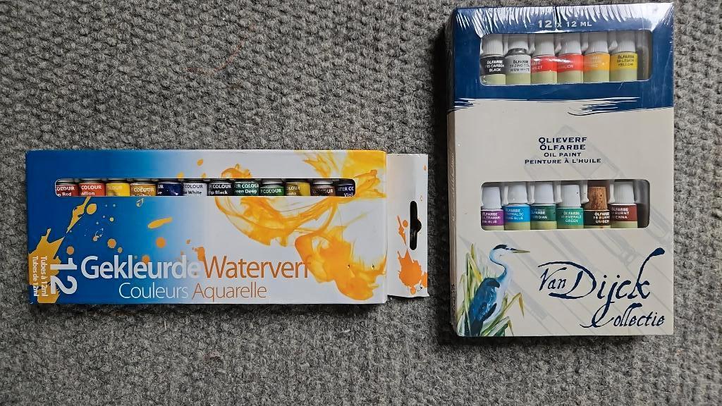 12 x gekleurde waterverf, Verzenden, Overige typen, Nieuw, Overige materialen