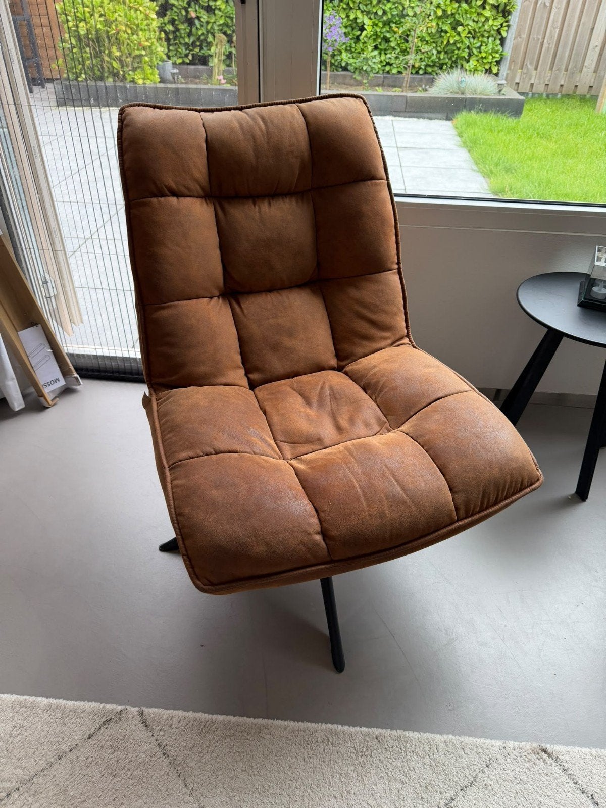 WOOOD fauteuil, bruin, zo goed als nieuw, Ophalen, Bruin, Vintage, Zo goed als nieuw