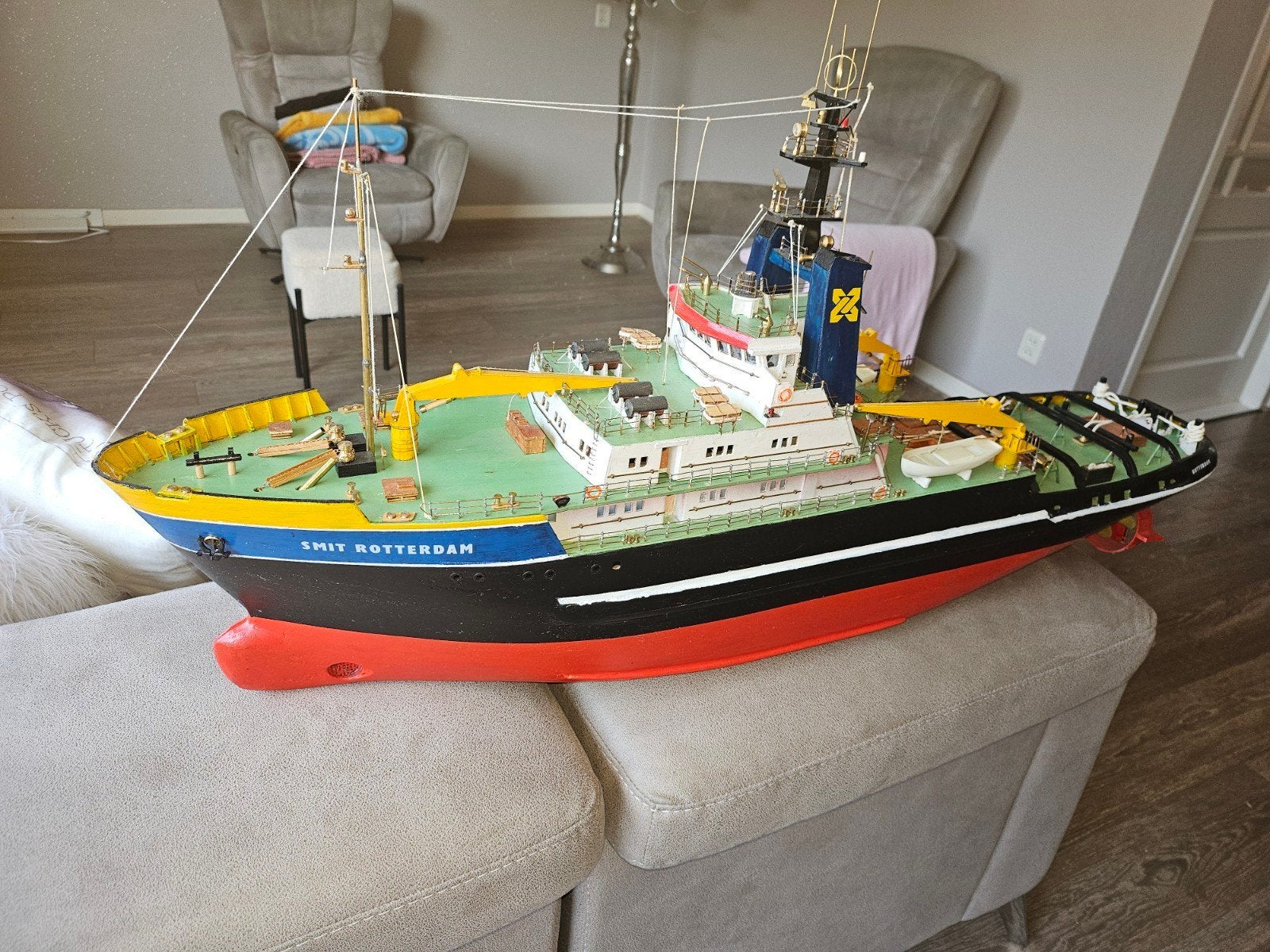 modelboot, Hobby en Vrije tijd, Modelbouw | Boten en Schepen, Ophalen, Zo goed als nieuw