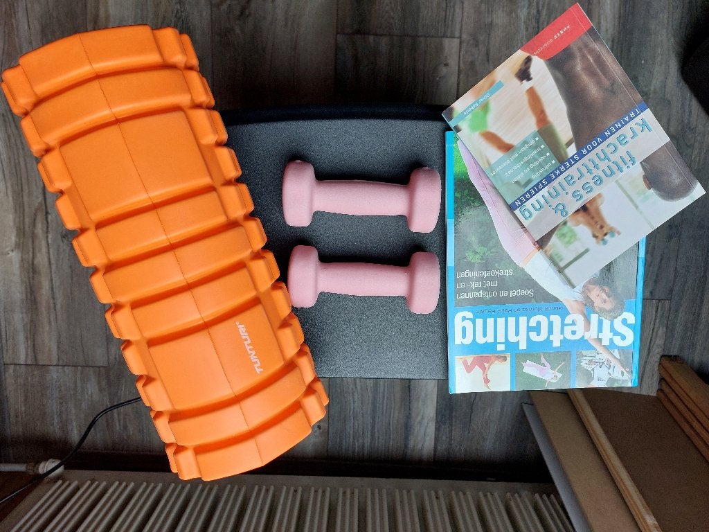 Fitnes spullen, Sport en Fitness, Ophalen, Zo goed als nieuw, Foamroller