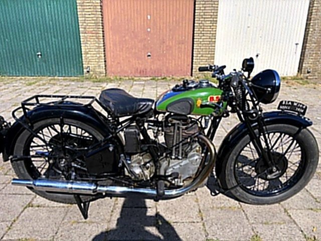BSA W34-8 500cc kopklepper uit 1934, Motoren, Motorrijbewijs A, Gebruikt, Overig, Handgeschakeld