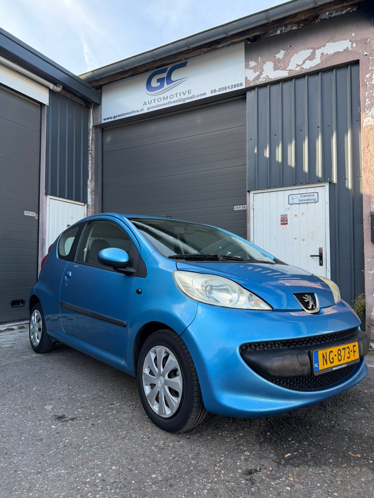Peugeot 107 1.0 12V 3DR 2007 Blauw, Auto's, Voorwielaandrijving, 68 pk, Bedrijf, Handgeschakeld