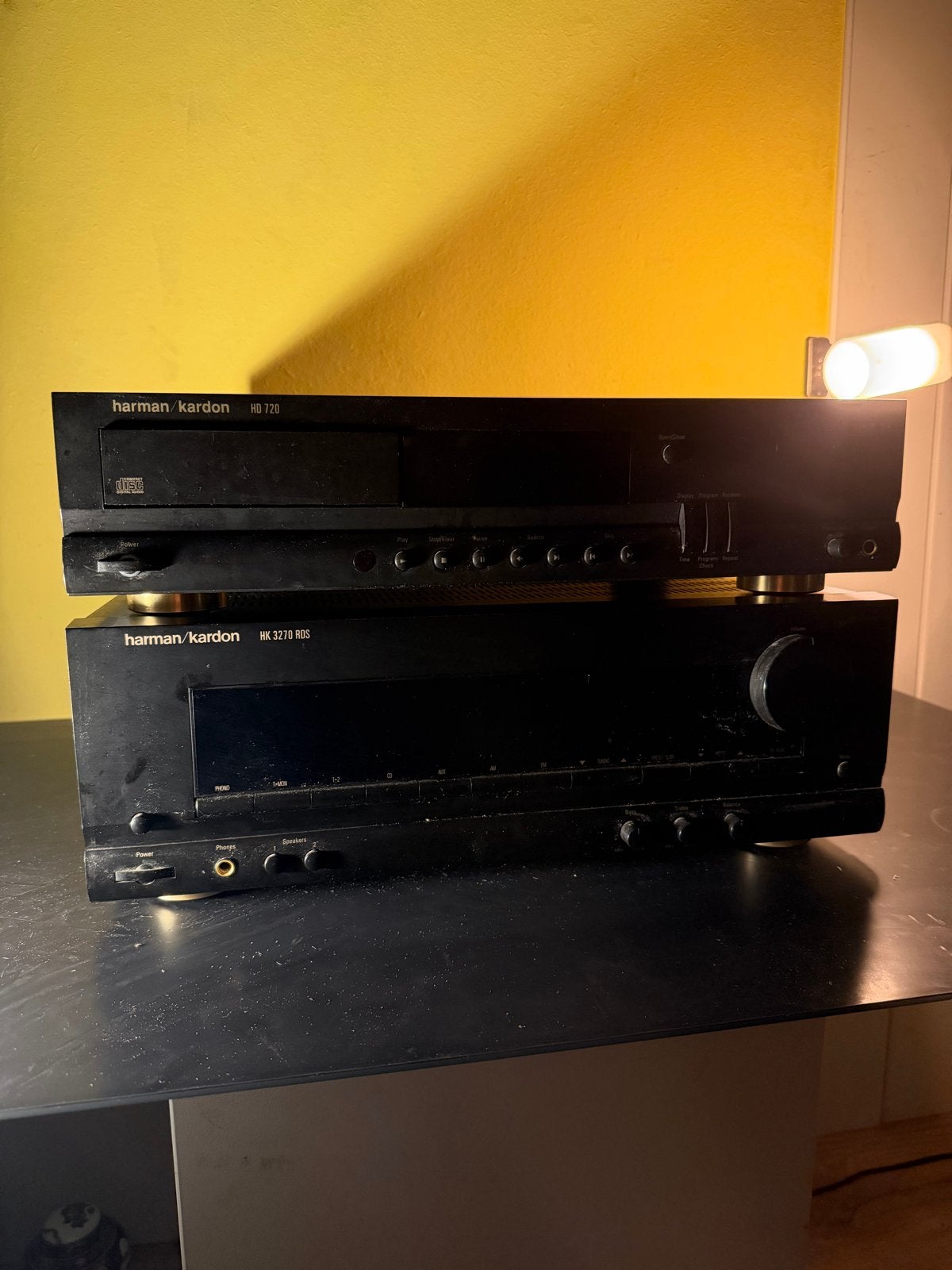 Harman/Kardon HD 720 CD-speler en HK 3270 RDS Receiver, Overige merken, Gebruikt, Cd-speler, Losse componenten