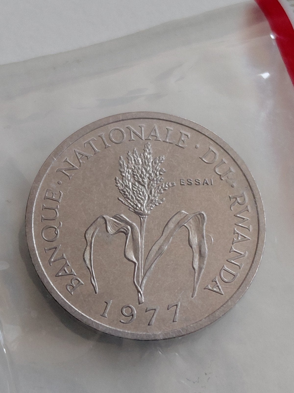 Rwanda 1 Franc 1977 ESSAI, Verzenden, Overige landen, Losse munt