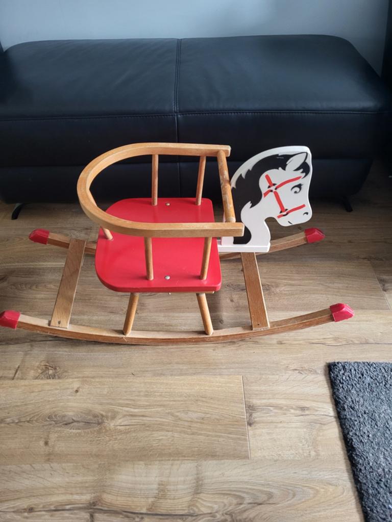 Vintage houten hobbelpaard, Kinderen en Baby's, Ophalen, Gebruikt, Overige typen