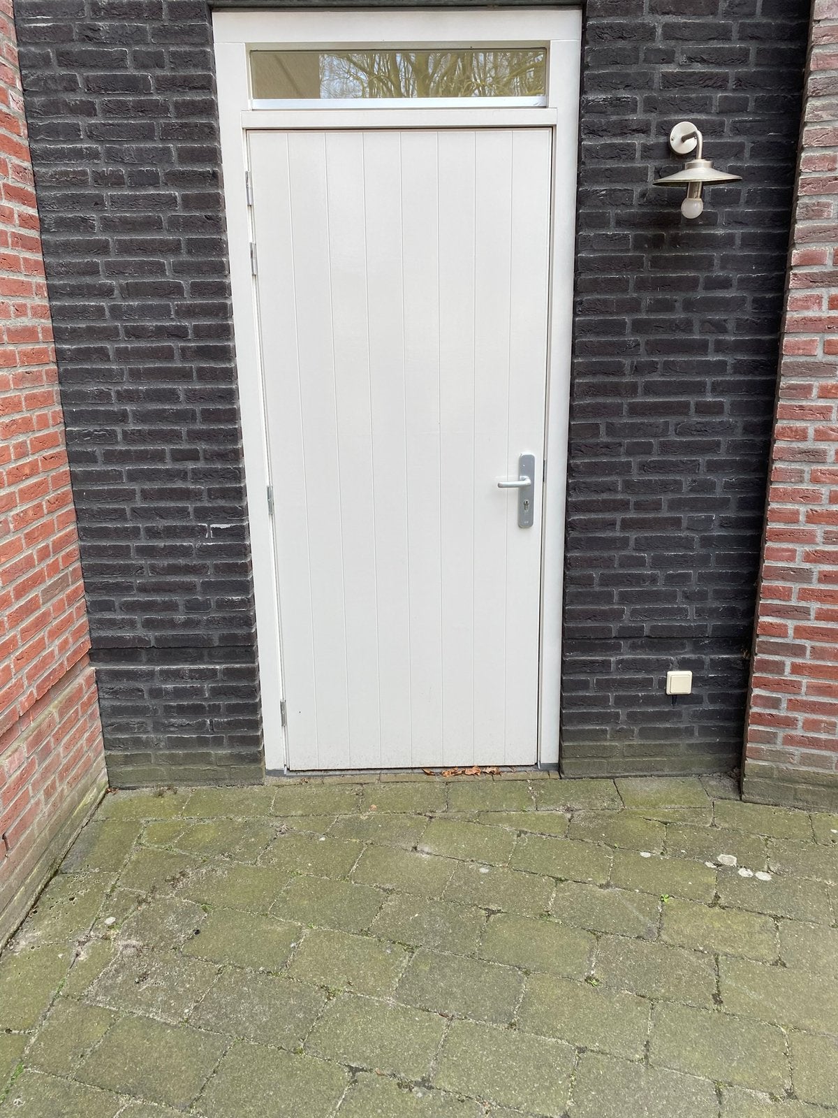 Hardhouten buitendeur met kozijn, Ophalen, Zo goed als nieuw, Buitendeur, 200 tot 215 cm