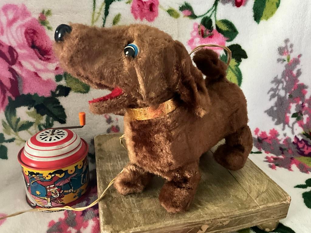 Antieke Japanse automaat hond met afstandsbediening, Antiek en Kunst, Antiek | Speelgoed, Ophalen of Verzenden
