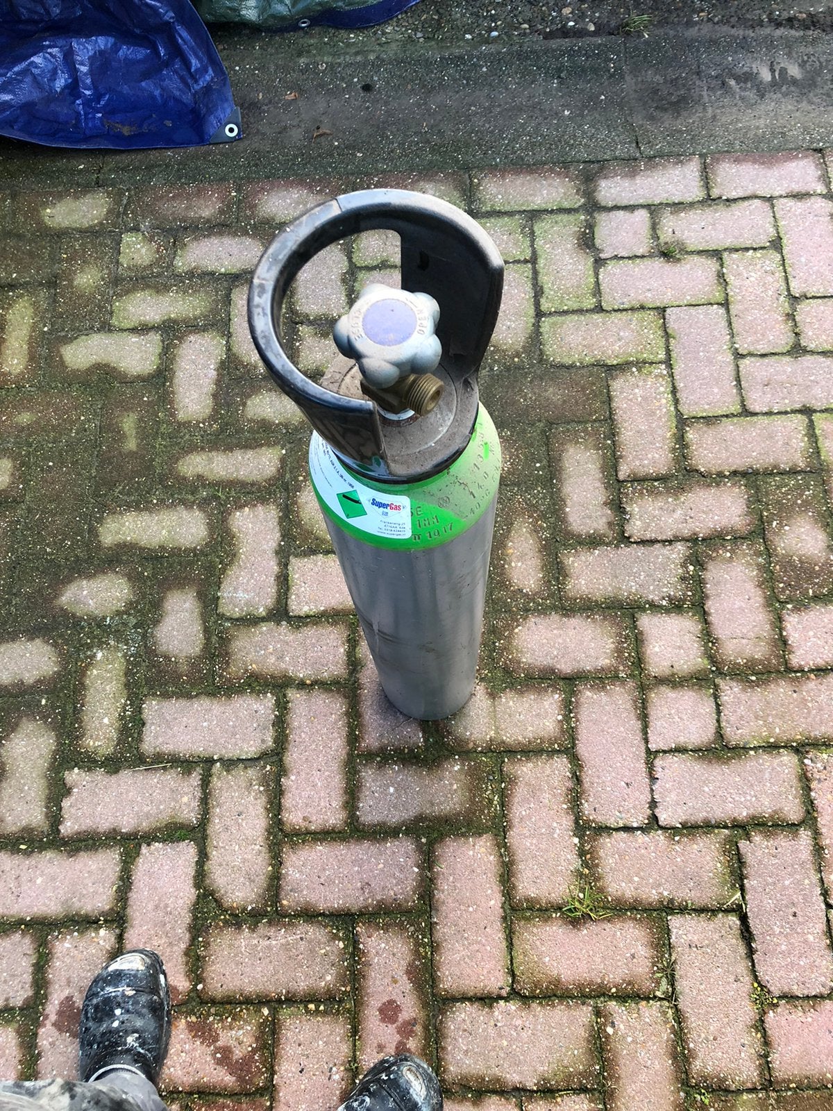 Menggas cilinder 10L supergas, Ophalen, Zo goed als nieuw