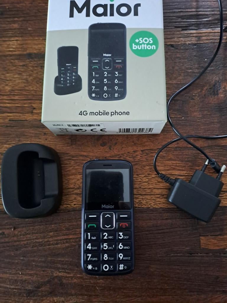 Maior 4G Mobiele Telefoon met SOS-knop en Laadstation, Telecommunicatie, Mobiele telefoons | Overige merken, Ophalen, Klassiek of Candybar