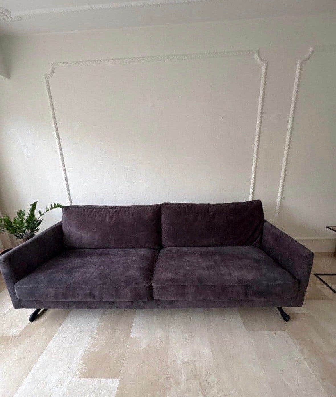 Riviera Maison 3.5-zits bank met hocker, Ophalen, Gebruikt, Driepersoons, 75 tot 100 cm