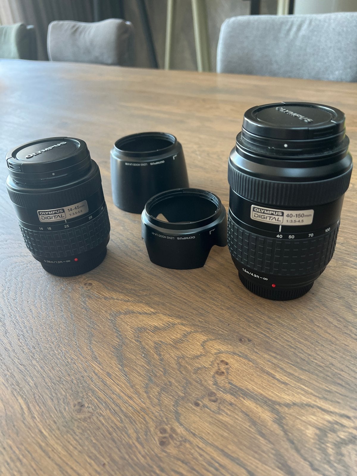 Olympus Digital 14-45mm en 40-150mm lens set, Ophalen, Gebruikt, Olympus, Overige vattingen