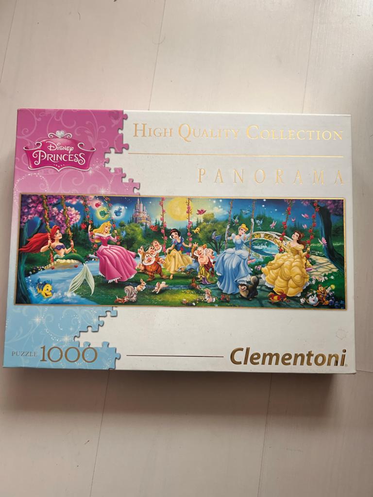 Disney Princess Panorama Legpuzzel 1000 stukjes Clementoni, Ophalen of Verzenden, Zo goed als nieuw