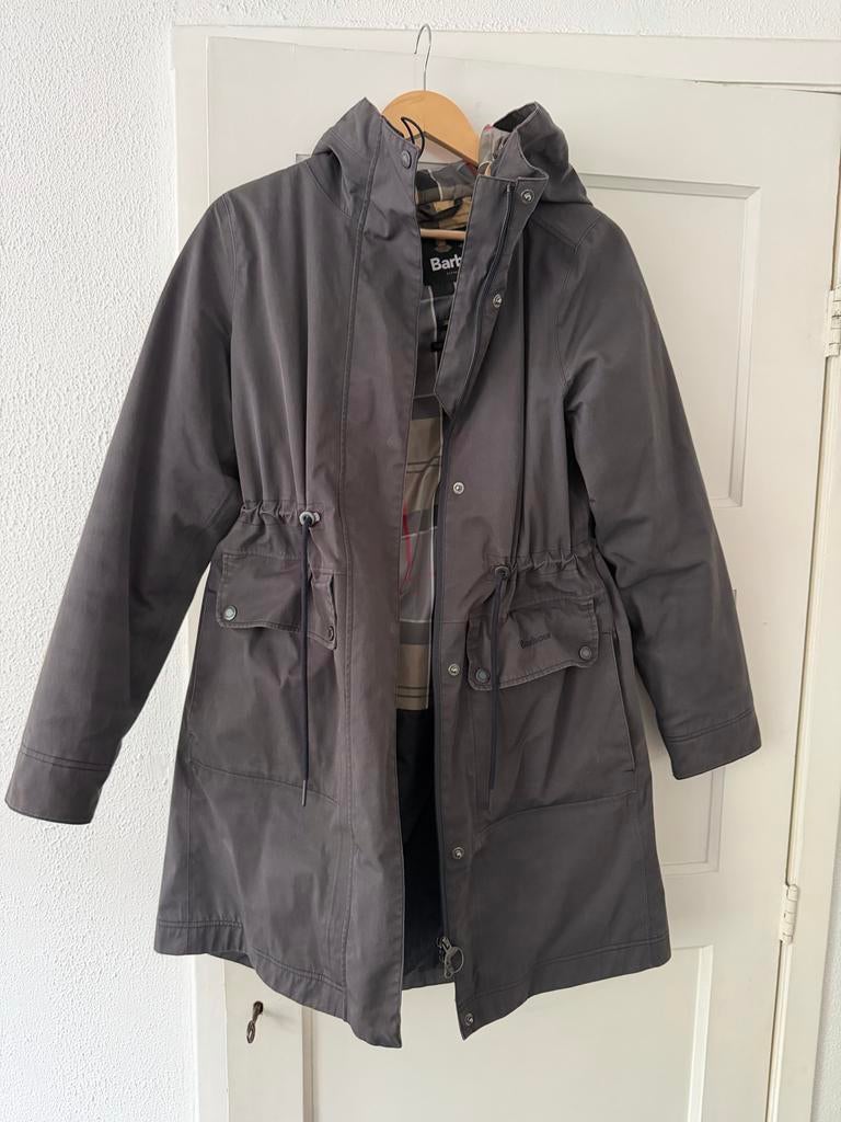 Barbour Bowlees Jas Maat S, Ophalen of Verzenden, Zo goed als nieuw, Maat 36 (S), Grijs