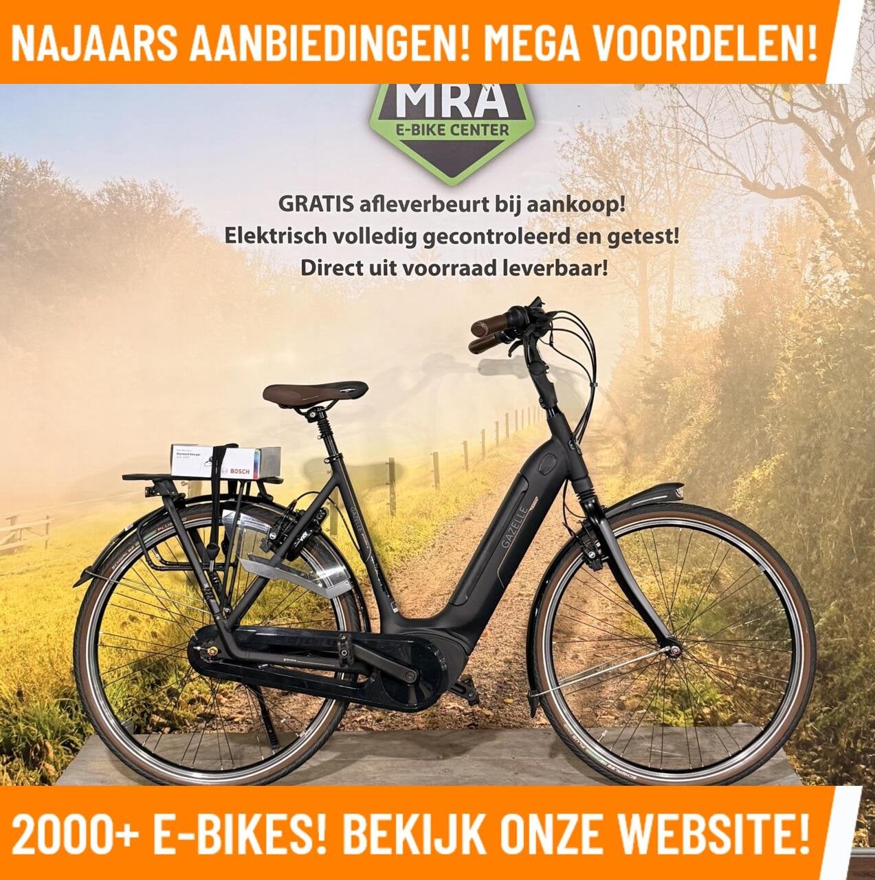 Gazelle Grenoble Elektrische fiets met BOSCH midden motor!, 55 tot 59 cm, Zo goed als nieuw, 50 km per accu of meer, Gazelle