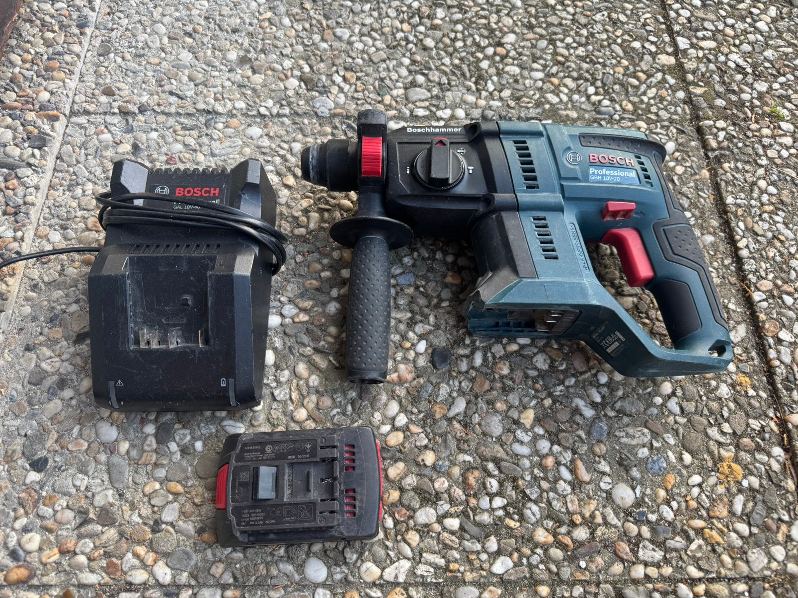 Bosch Blauw Professional GBH 18V-18 Boorhamer | 18V, Ophalen of Verzenden, Zo goed als nieuw, Boor- en/of Breekhamer
