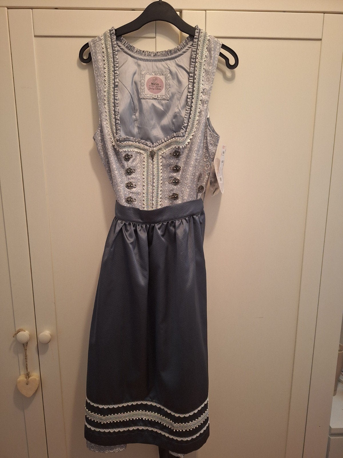 Dirndl Maat 38, Blauw, Nieuw, Knielengte, MarJo