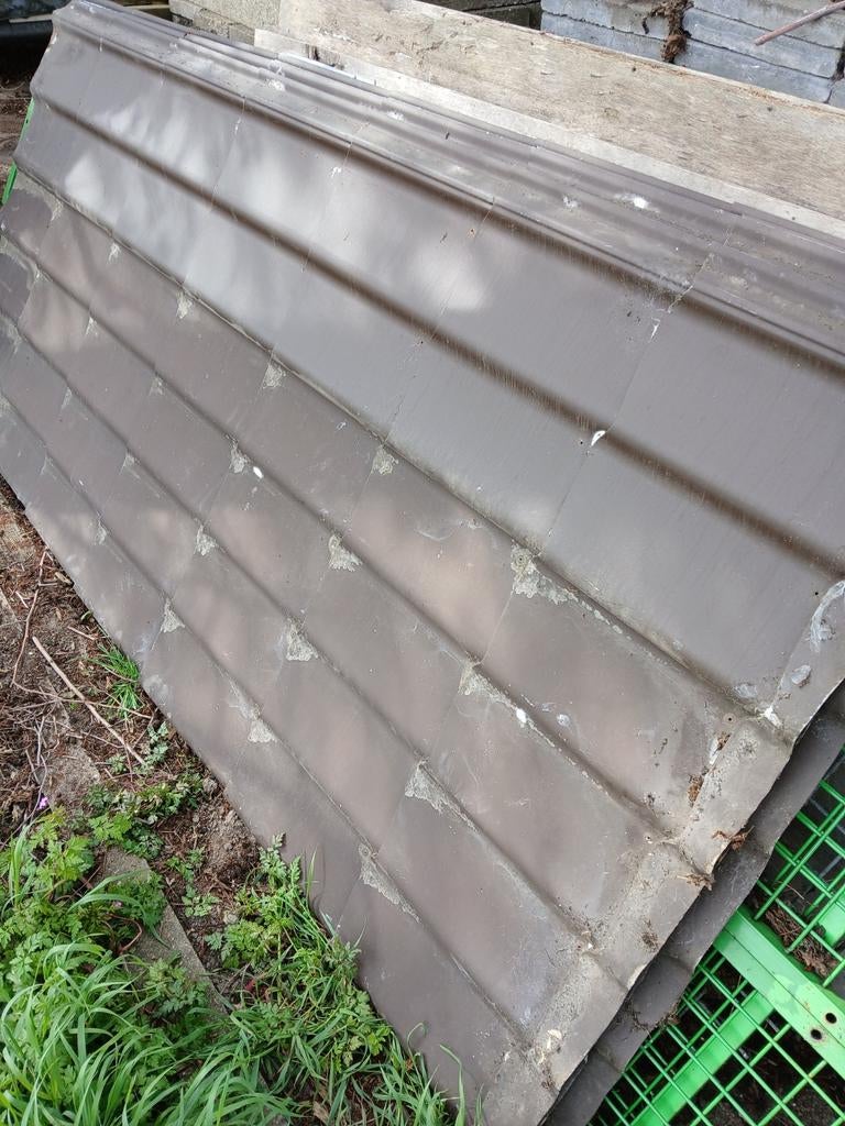 Te koop damwand dakpanprofiel, Doe-het-zelf en Verbouw, Dakpannen en Dakbedekking, Gebruikt, 15 m² of meer, Metaal, Ophalen