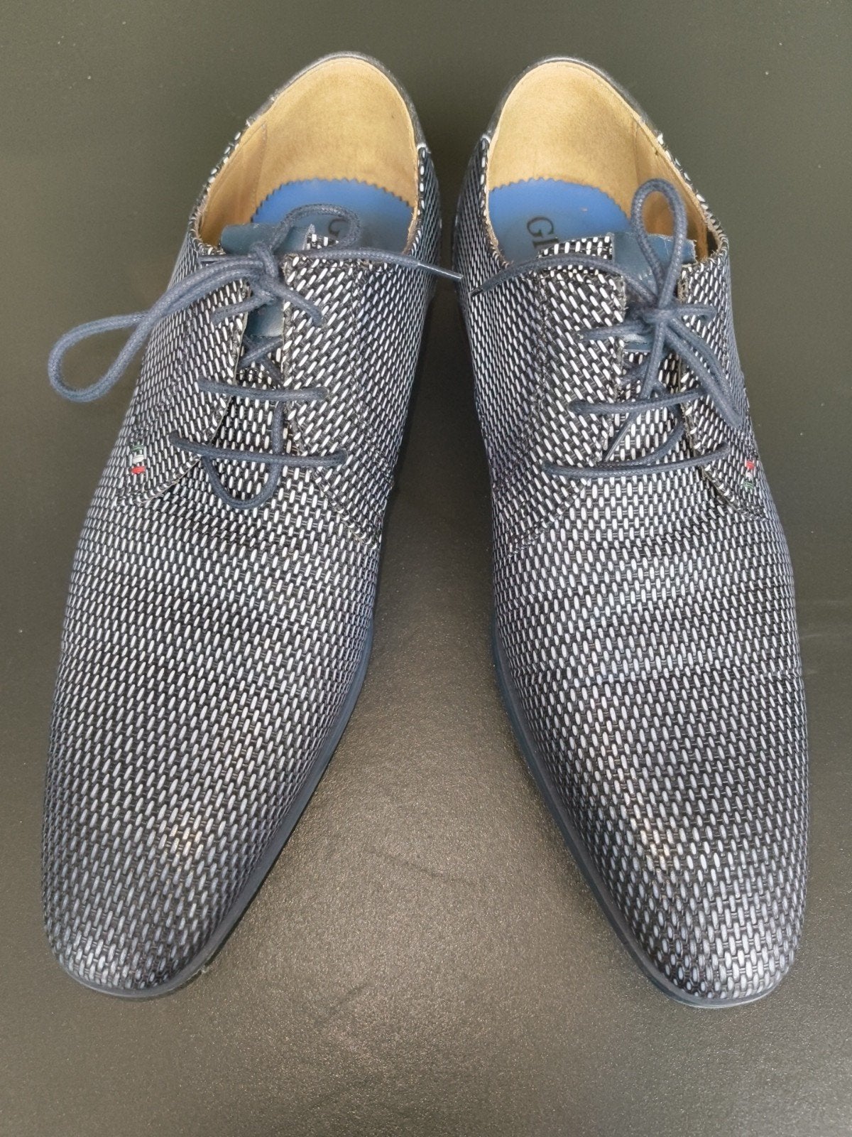 Giorgio Heren Nette Schoenen - Maat 42,5 - Blauw/Wit, Blauw, Giorgio, Ophalen of Verzenden, Zo goed als nieuw