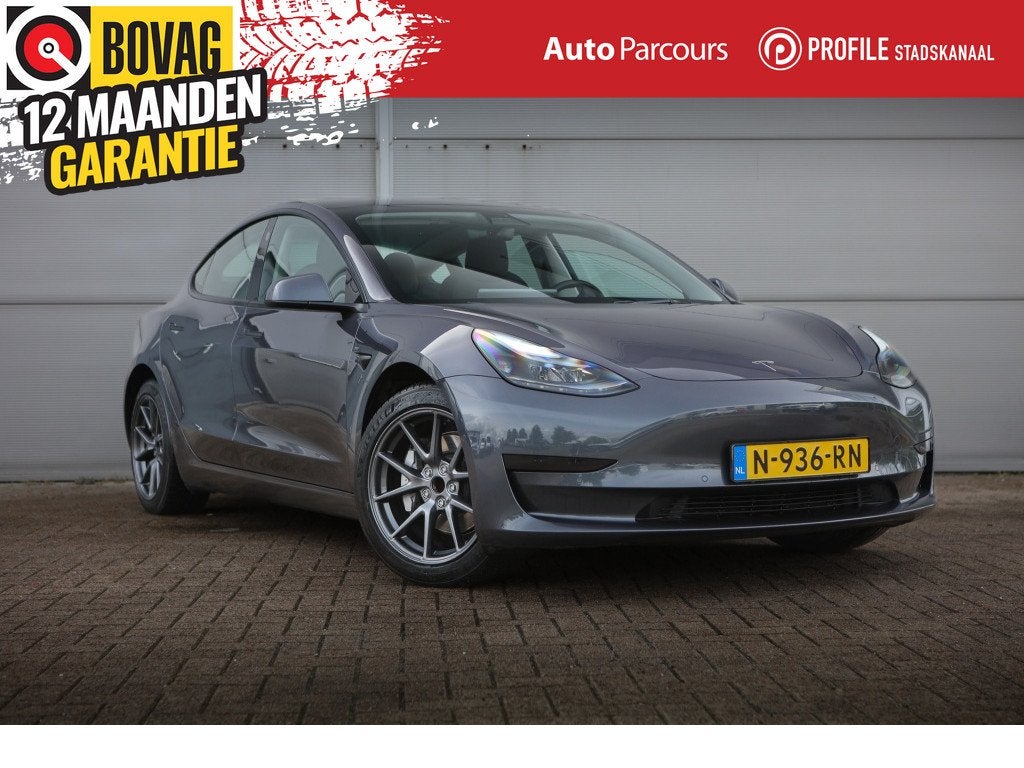 Tesla Model 3 Stnd.RWD Plus 60 kWh (bj 2021, automaat), Auto's, Automaat, Gebruikt, 530 km, 463 pk