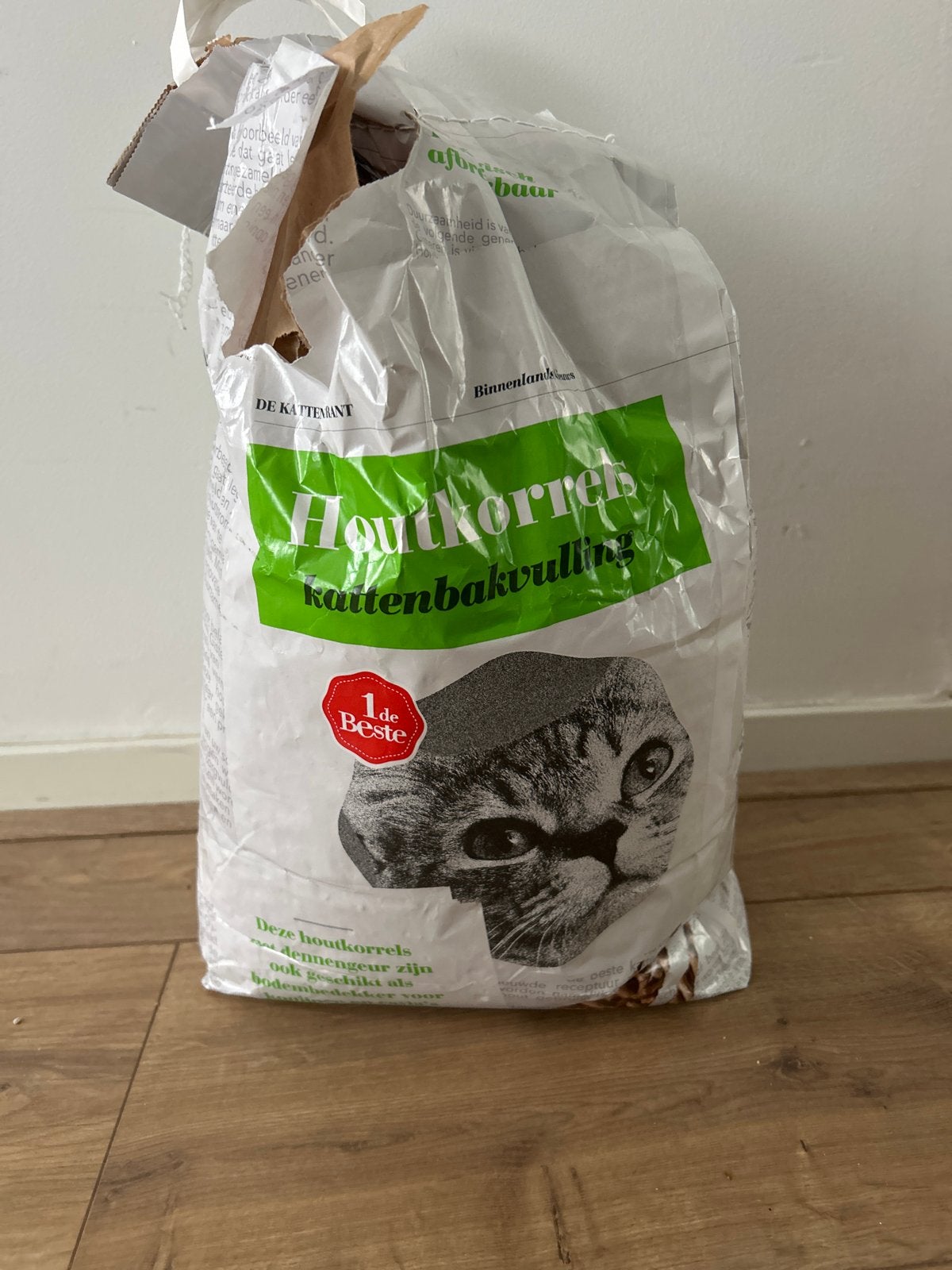 Gratis Houtkorrels, Katenbakvulling, Dieren en Toebehoren, Ophalen, Nieuw